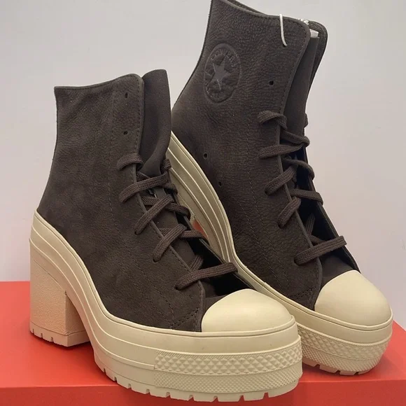 Converse WMNS CHUCK 70 DE LUXE HEEL HI FRESH BREW/FRESH BREW A11542C Platforms - Picture 4 of 16